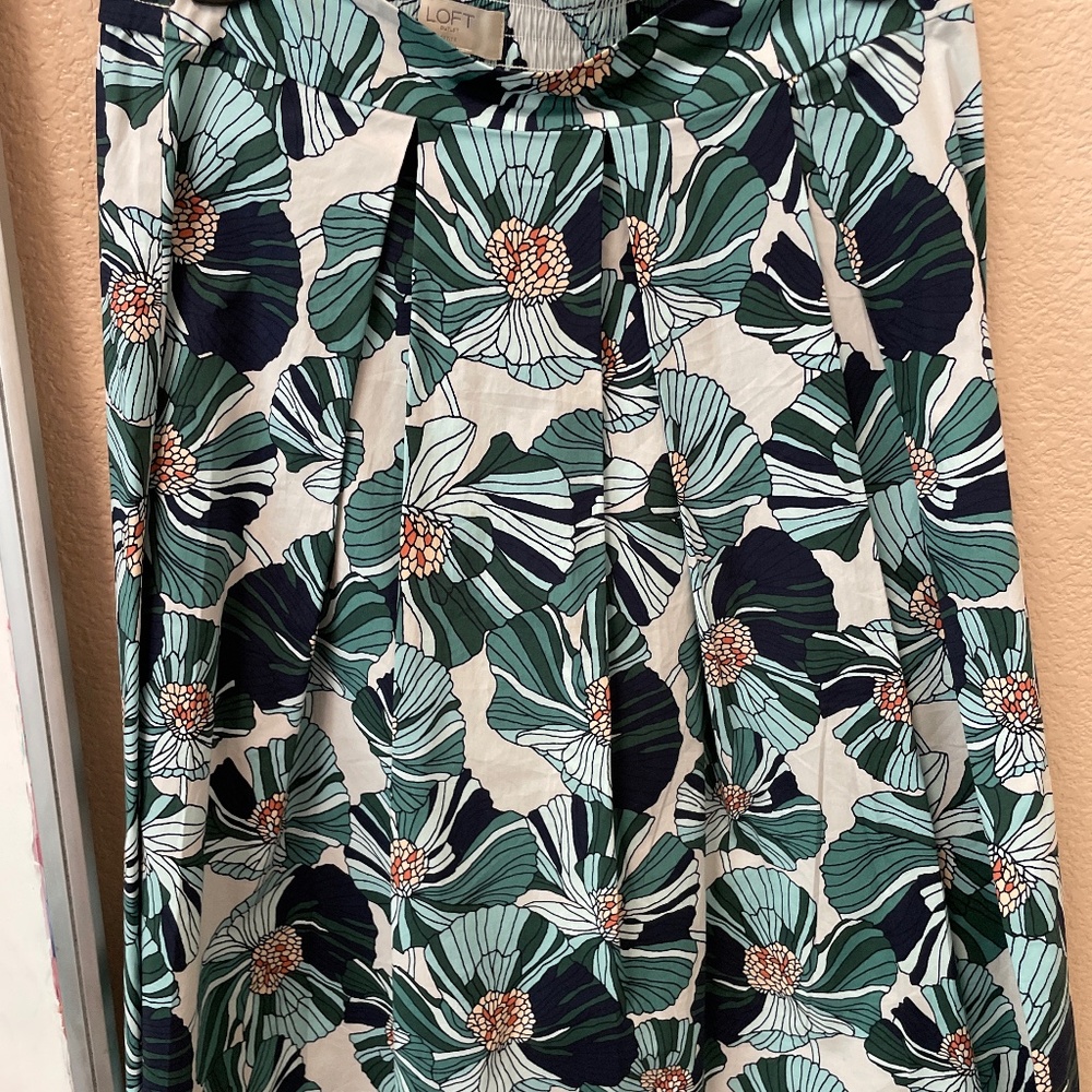 Floral cotton skirt